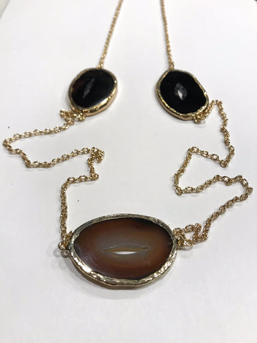 Agate statement necklace