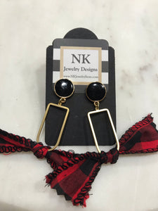 Plaid Party Earrings