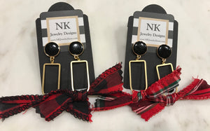 Plaid Party Earrings